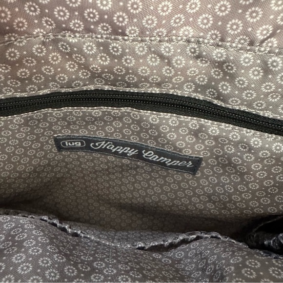 LUG Happy Camper Crimson Large Dot Crossbody Red Polka Dot Shoulder Bag Travel - Picture 10 of 15